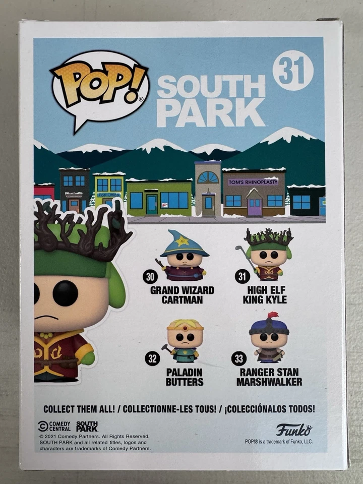 High Elf King Kyle 31 ~ South Park ~ Vinilo Funko Pop ~ Excelente Estado 👌 Foto 3 de 4