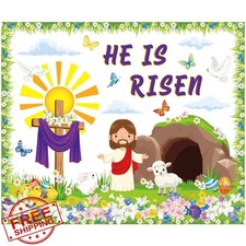 Pasimy Easter Christian Bulletin Board Decorations Cut Outs Classroom