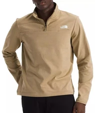 The North Face Men’s Cedar Trail 1/4 Zip Khaki Stone NWT Size Medium