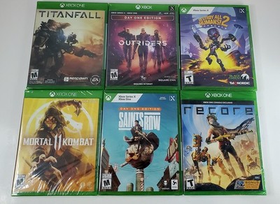 Xbox One Sealed Lot of 6 - Titanfall, Mortal Kombat, Saints Row, Recore, Etc New