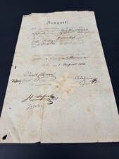 1834 Vienna Conservatory Music Diploma Zeugni&szlig; Signed Carl G. Salzmann Austria