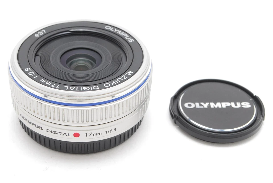 [Top MINT]  Olympus M.ZUIKO 17mm f/2.8 Wide Angle Silver Pancake Lens From JAPAN - Image 2 of 4