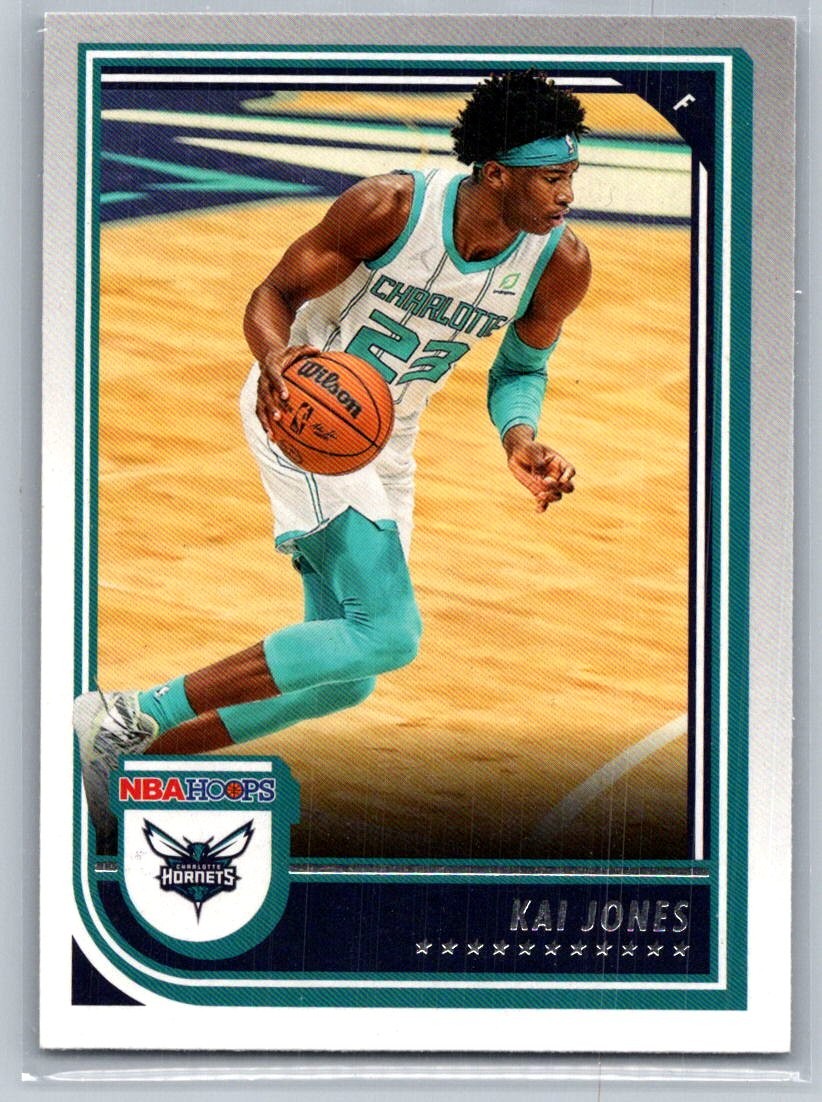 Kai Jones 88 2022-23 Hoops Winter Charlotte Hornets Card