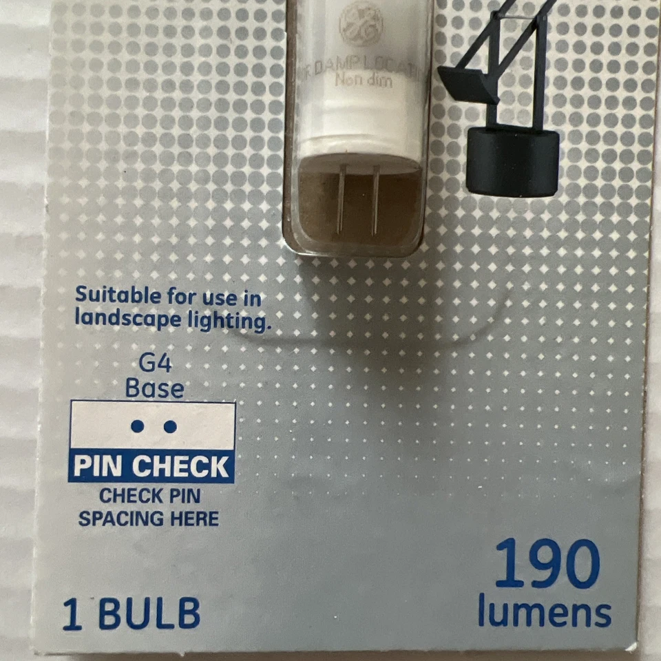 GE Lighting Warm White G4 Base T3 LED Lamp 2 Watt 190 lumens #13419 Non-Dimmable - Image 2 of 4