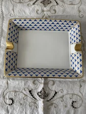 Richard Ginori Italian Art Deco Gilt Cigar Ashtray - Mint Condition