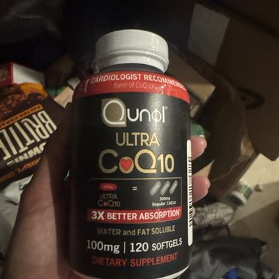 Qunol Ultra CoQ10 100 mg Supplement 3x Better Absorption 120