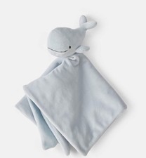 NWT Carters Baby Blue Whale Lovey Cuddle Plush Newborn Infant Security Blanket