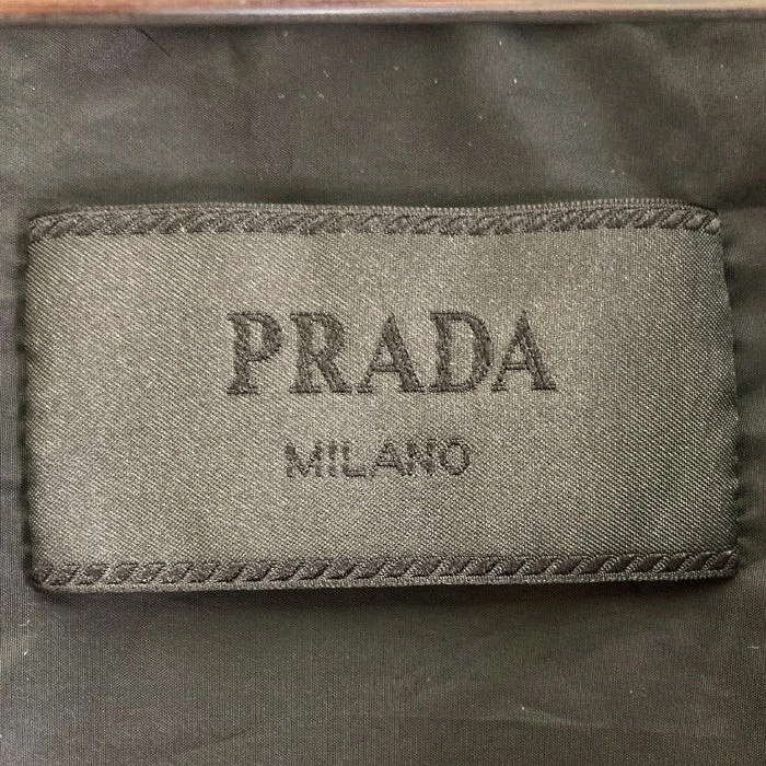 Giacca PRADA SGA466 R131 1060 Triangolo Placca Nylon Cappuccio Nero Tg 50 con