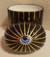 L'Objet x Lito evil-eye candle Gold Navy Blue Brand New No Box