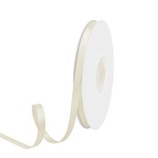 1/4 Inch x 50 Yards Double Face Ivory Satin Ribbon 100 Polyester