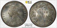 British India, 1901 B Victoria Rupee. PCGS MS 63.