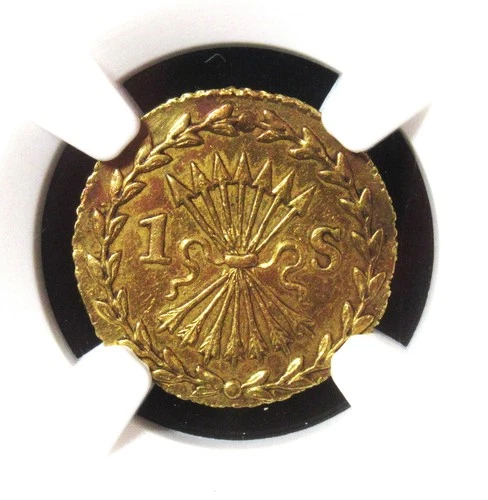 Netherlands Utrecht 1772 Gold Stuiver KM-90a NGC MS-61 (1.75gms)