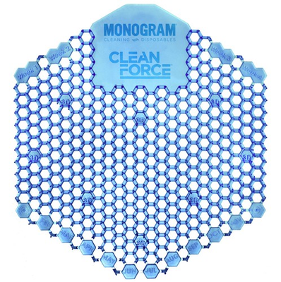 #ad #ad 6 Pack Monogram Clean Force Wave 3D Urinal Screens Cotton Blossom $14.99