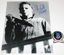 NICK CASTLE SIGNED HALLOWEEN 11x14 MOVIE PHOTO 2 THE SHAPE HORROR BECKETT COA