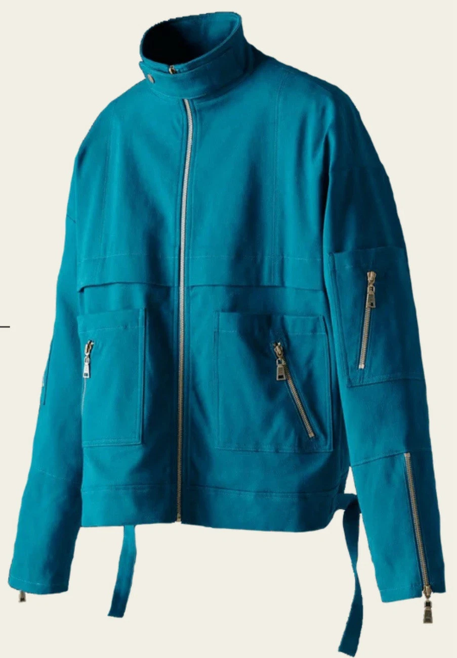 Sixteen Ninety Two ~SNT Twill Denim Oversized Cargo Jacket XL