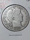 1913-S Low Mintage Silver Barber Half Dollar, G+ Condition