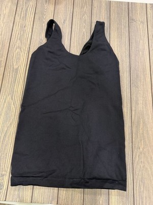 Superfit Curves Black Shapewear Tank Top 3X Nylon/Spandex Made In Canada