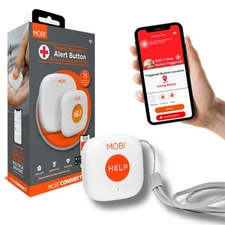 MOBI Wireless Emergency Alert Button for Caregivers - Fast Delivery