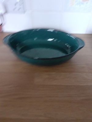 Denby Greenwich grün große ovale Gemüse-/Gratinschale