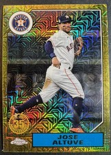 TOPPS SILVER PACK 1986 CHROME TB7C2-12 JOSE ALTUVE GOLD REFRACTOR
