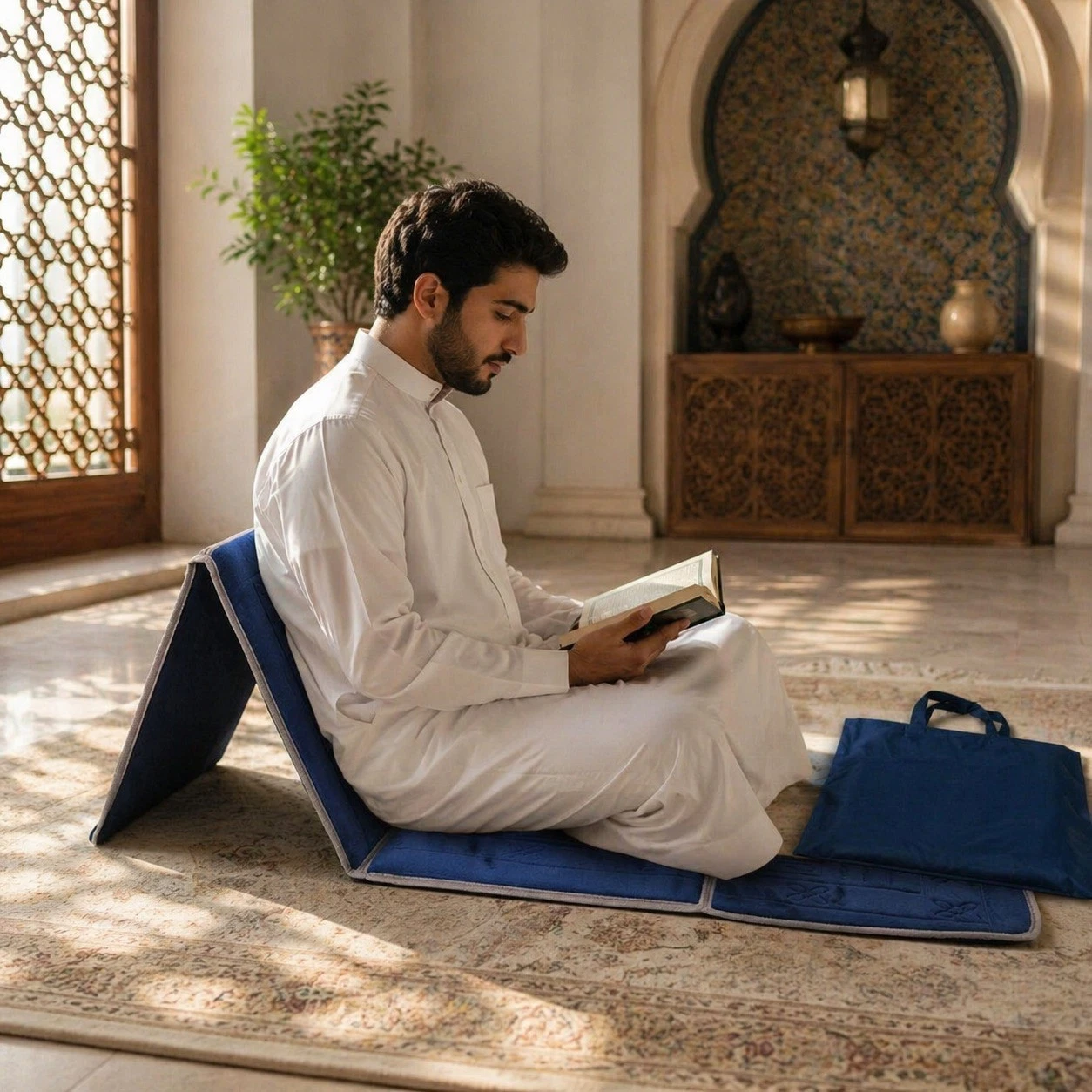 Foldable, Backrest Prayer Mat, Thick Rugs, Picnic Seat in BAG, Eid Gift
Opens in a new window or tab