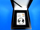 2025 S,  "S" Minted American Silver Eagle NGC Pf 70 Ucam FDOI, M.Gaudioso Signed
