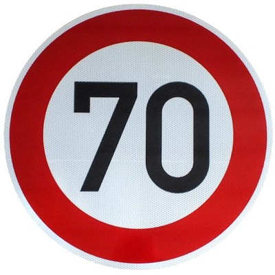 Original RA2 Verkehrszeichen Nr 274-70 Straßenschild Verkehrsschild Schild RSA21