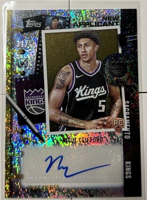 2025-26 TOPPS NEW APPLICANTS RC GOLD AUTO #/50 NIQUE CLIFFORD KINGS *L*O*O*K* $$