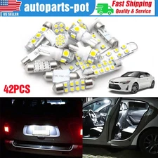 42× LED Interior Reverse Backup Light Kit Trunk/Cargo Map Dome Light Combo Bulbs