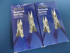 LOT OF 2 - AVEN 10314 Technik Stainless Steel Serrated Jaw Needle Nose Pliers