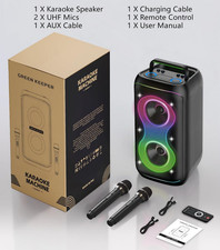 GKD61 Karaoke-Maschine 400W outdoor BT Lautsprecher bis 12h Laufzeit neu ovp