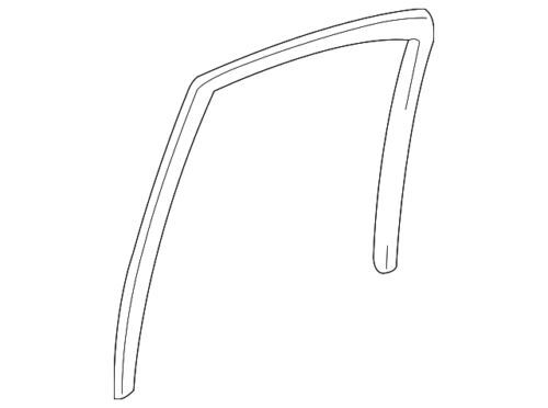 Canal de vidrio de ventana trasera derecha para Ford Lincoln LS 2000-2002 (N/P 2W4Z5425766AA)