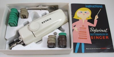 Vintage SINGER Professional Buttonholer For Slant Needle Zig-Zag Sewing 102577