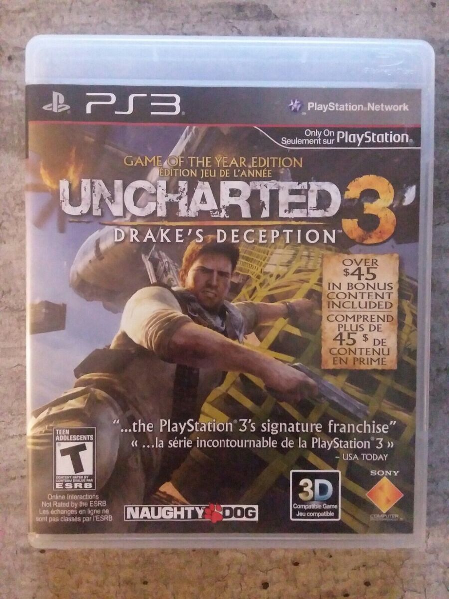 Uncharted 3 Drake's Deception GOTY Edition PS3 Game For Sale