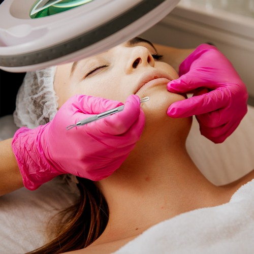 Extractor de espinillas faciales para espinillas herramienta removedora de limpiadores faciales de acero inoxidable, unisex - Imagen 8 de 16