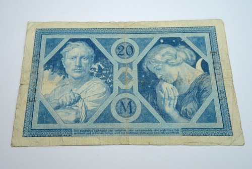GERMANY 20 MARK 1915 OLD BANKNOTE (COMBINED SHIPPING)