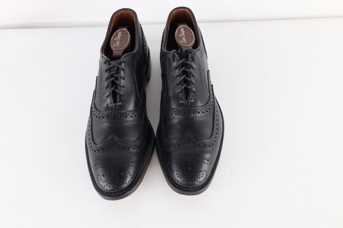 Allen Edmonds McAllister Mens 8 B Leather Brogue Oxford Wingtips Dress Shoes USA - Picture 2 of 11