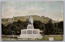 Grow Monument Harford PA Pennsylvania Galusha Grow Cemetery Marker Postcard H14