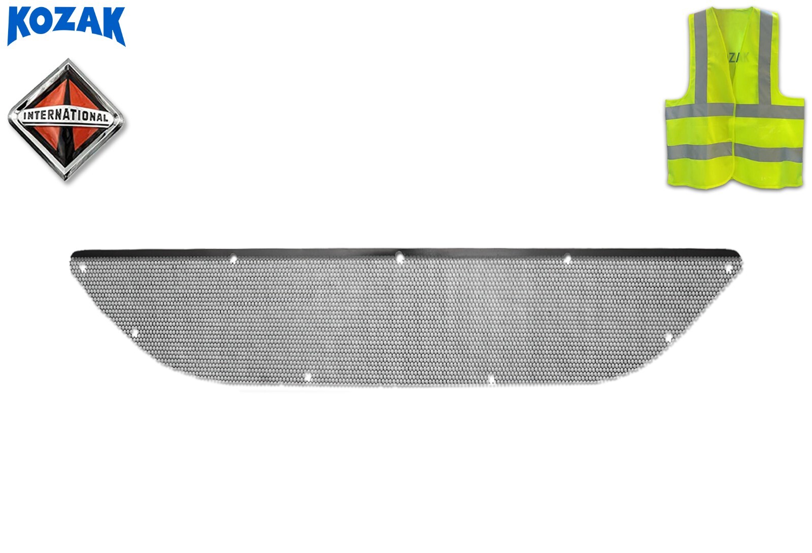 Bumper Net Lower Grille Screen For PLASTIC Bumper International Prostar 08-15