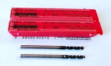 (2) ACCUPRO #43 Screw Machine Length Drill Bit 130° Cobalt 1.575" OAL TiAlN .089