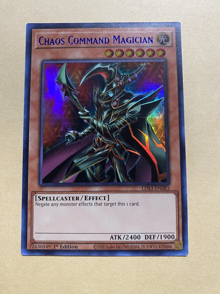 CHAOS COMMAND MAGICIAN (Mago Ordine Del Chaos) • Ultra R Blu • LDS3 EN083 • 1Ed