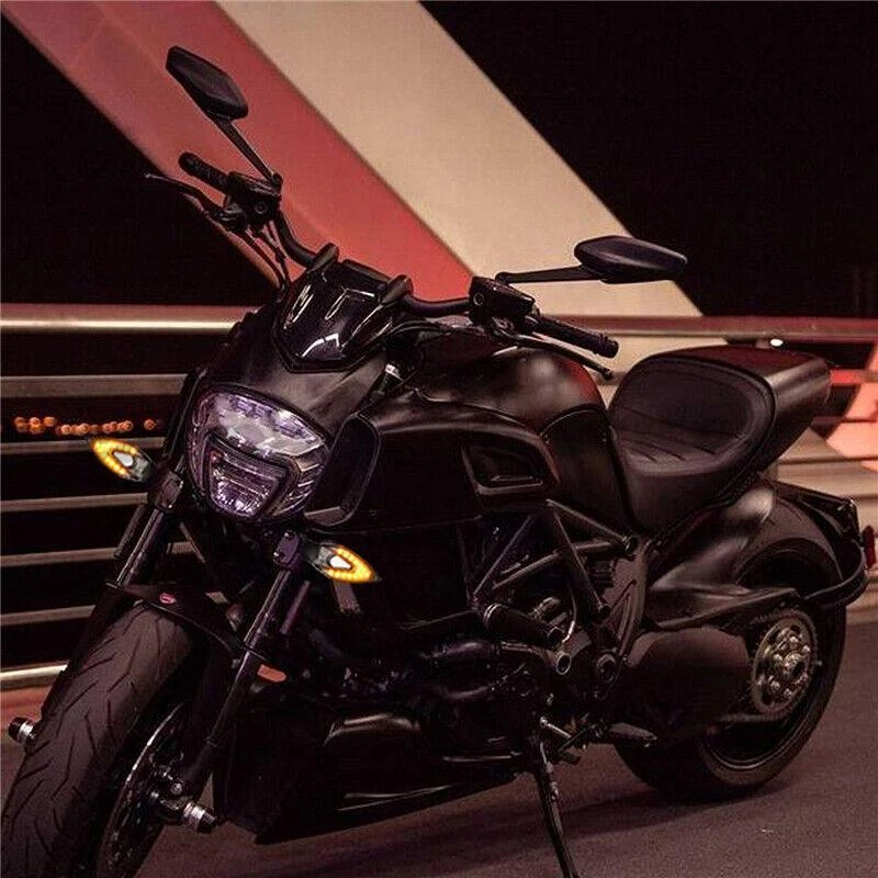 Motorcycle LED Turn Signals Blinker Lights For Honda CBR600RR CBR500R/CBR1000RR - Image 2 of 4