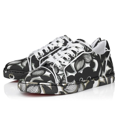 Christian Louboutin VIEIRA ORLATO Petunia Floral  Low Top Leather Sneakers $895