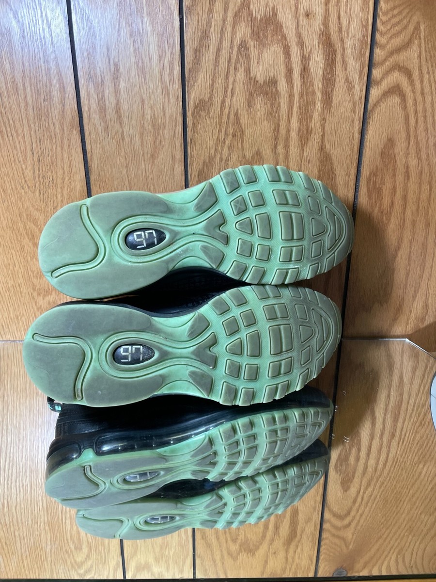 Nike Air Max 97 Matrix Black Black-Green Glow 921826-017 s 9 | eBay