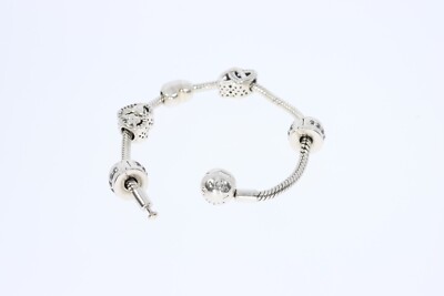 Pandora set  bangle bracelet with 5 charms.. Amazon.com: Pandora Jewelry Bundle with Gift Box - Moments  main image 3