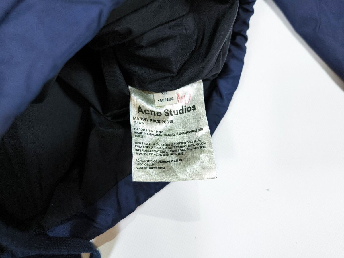 Acne Studios Marwy Face SS18 Jacket Size XXS (S) | eBay