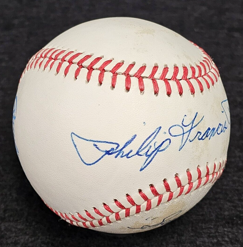 Rare PHIL RIZZUTO Signed FULL NAME-SCOOTER Official Baseball-HOF-YANKEES-PSA - Picture 2 of 10