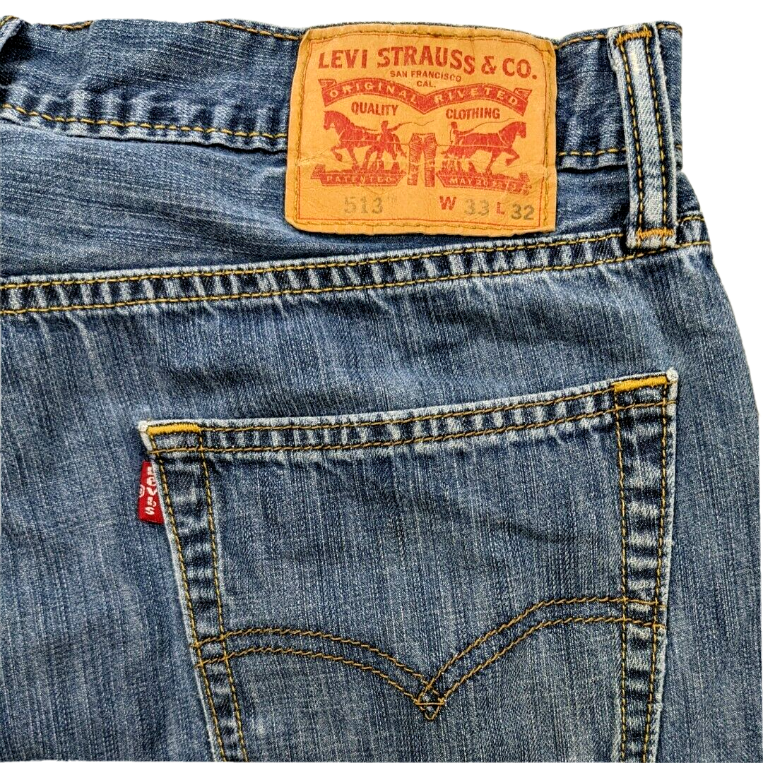 Levis 511 Slim Fit Denim Blue Jeans 