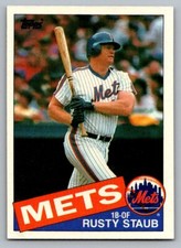 1985 Topps #190 Rusty Staub