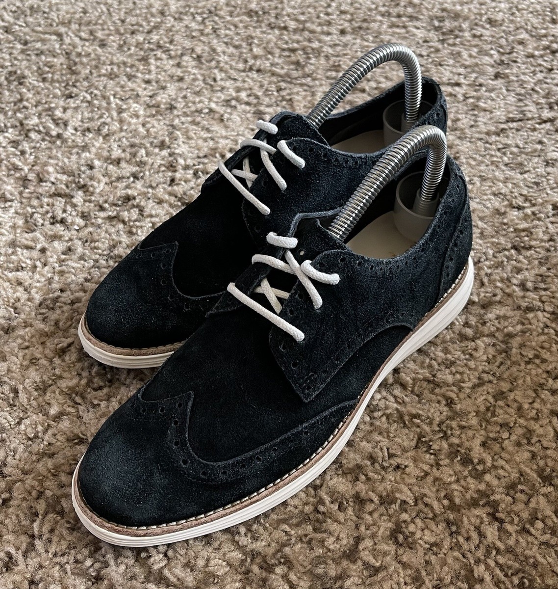 Cole Haan LunarGrand Suede WingTip Oxfords Women display picture 1